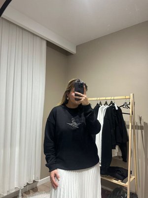 Bymn Muadil Taşlı Sweatshirt