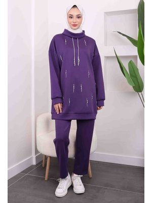 Mor Boncuk Detaylı İkili Takım