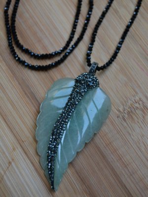 Yeşil Aventurin Taşlı Tasarım Kolye