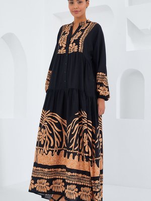 Siyah Vizon Viskon Elbise Siyah Vizon Viskon Elbise