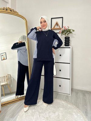 Çizgili Gömlek Bin Spor Takım Çizgili Gömlek Bin Spor Takım