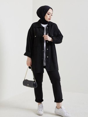 Ceket Pantolon İkili Kot Takım Siyah