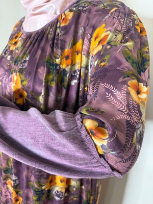 Buyuk Beden Kupra İpek Elbise