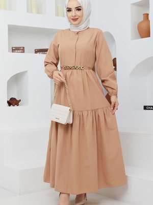 Camel Mabel Zincirli Elbise