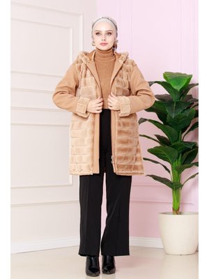 Camel Kürklü Kaşe Camel Kürklü Kaşe
