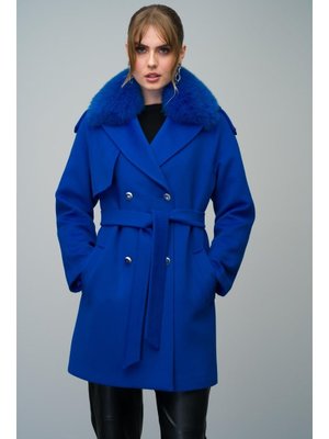 Tk Yakası Çıkabilen Kürklü Apolet Ve Pelerin Detaylı Kaşmir Kaban Saks