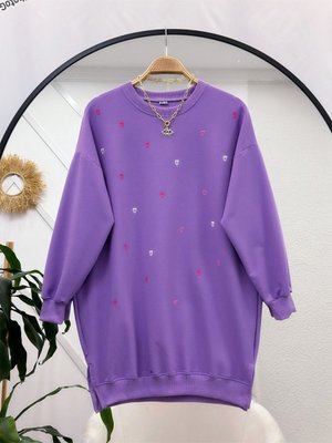 Kalp Nakışlı Teettur Tunik Kalp Nakışlı Teettur Tunik