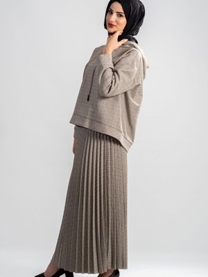 Trend Sonbaharkış Yeni Sezon Etekli Takım Modaayka