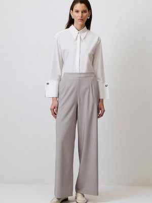 Beli Lastikli Bol Paça Pantolon Beli Lastikli Bol Paça Pantolon