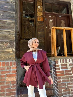 Liya Baglamalı Scuba Ceket Liya Baglamalı Scuba Ceket