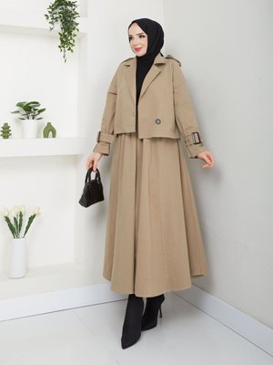 Alt Üst Takım Gabardin Apolet Ve Kemer Detaylı