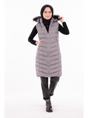 Gri Kürklü Yelek Gri Kürklü Yelek