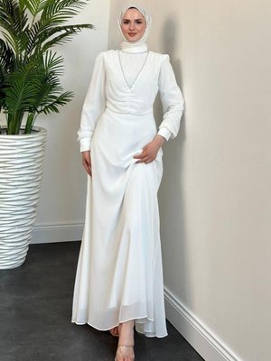 Laura Abiye Elbise Beyaz