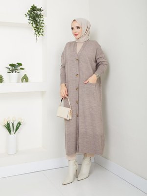 Harika Yumuşacık Hafif Yarasa Kol Triko Hırka