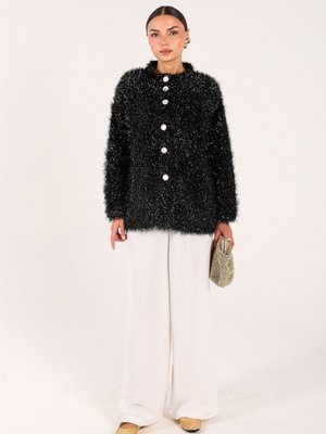 Siyah Düğmeli Hırka