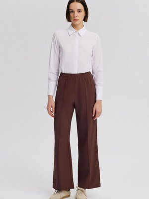 Nervürlü Krep Pantolon Nervürlü Krep Pantolon