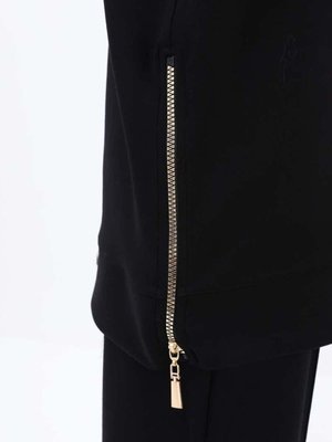 Siyah Fermuar Pilise Detaylı Tuniik