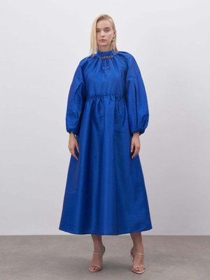 Tafta Broşlu Abiye Elbise