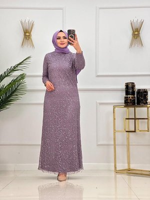 File Pul Payet Ala Ve Davet Abiye Elbisesi