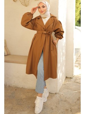 Taba Kuşaklı Trençkot