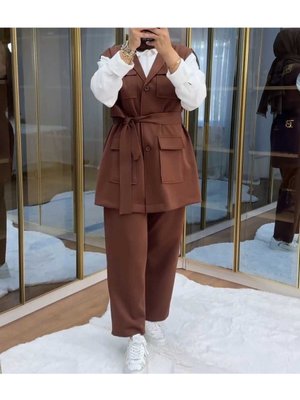 Yelek Pantolon İkili Takım Alt Üst