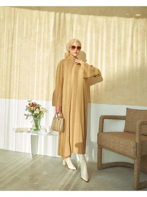 Kolu Volanlı Triko Elbise