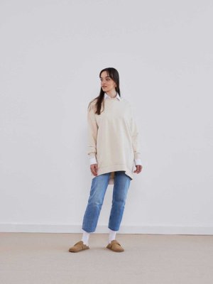 Oversıze Sweatshırt Bej