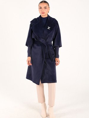 Lacivert Angora Uzun Kaban