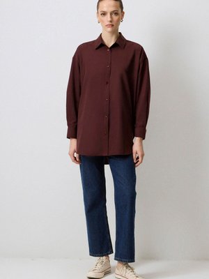 Relax Fit Poplin Gömlek Relax Fit Poplin Gömlek