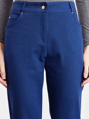 Gabardin Nakışlı Pantolon İndigo Gabardin Nakışlı Pantolon İndigo