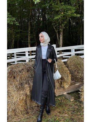 Kadın Deri Trençkot