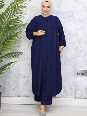 Merve Hac Ve Umre İkili Takım Kıyafeti Lacivert