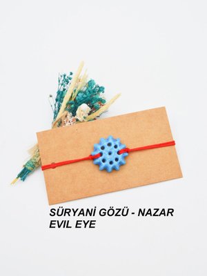 Kırmızı Süryani Gözü Bileklik