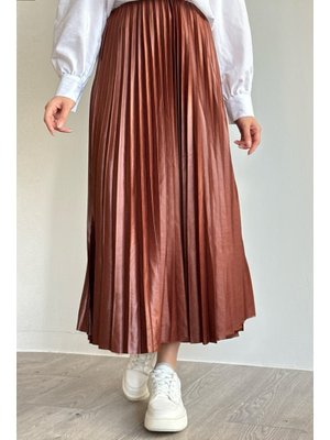 Taba Sık Piliseli Etek Taba Sık Piliseli Etek