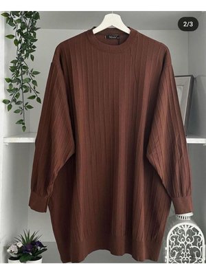 Ince Merserize Salaş Triko Tunik Beden Uyumlu