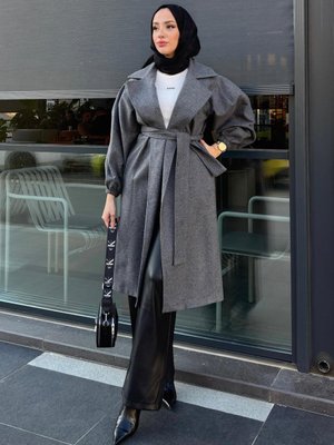 Antrasit Esma Kaşe Kaban