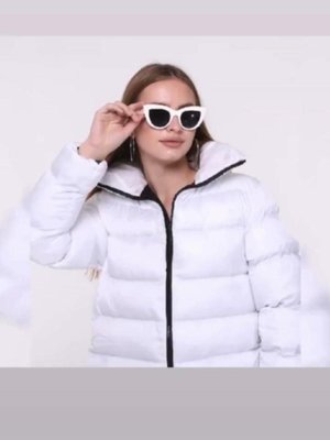 Büyük Yaka Uzun Şişme Mont Büyük Yaka Uzun Şişme Mont