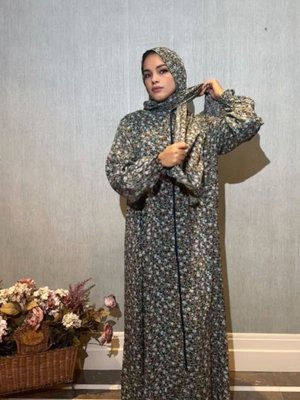 Fermuarlı, Pratik, Yumuşak Kumaş, Hızlı Giyilen, Tek Parça Namaz Elbisesi Rahat Ve Kaliteli