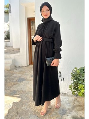 Ola Siyah Elbise