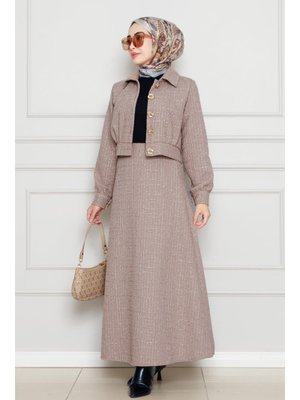 Vizon Simli Tüvit Kumaş İkili Takım