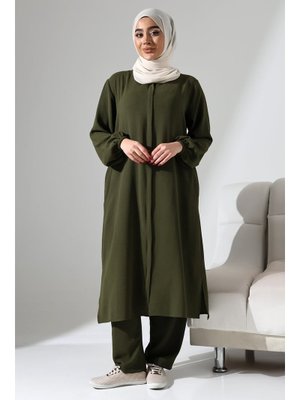 Haki Hac Ve Umre Kıyafeti Afgan İkili Takım Haki Hac Ve Umre Kıyafeti Afgan İkili Takım