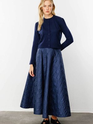 Premium Bisiklet Yaka Lacivert Triko Hırka