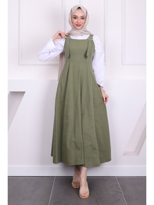 Haki Fermuar Detaylı Gabardin Jile Haki Fermuar Detaylı Gabardin Jile