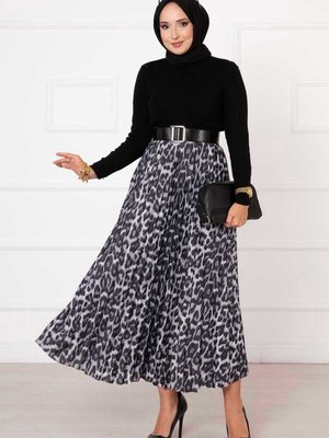 Leopar Desenli Pilise Etek Leopar Desenli Pilise Etek