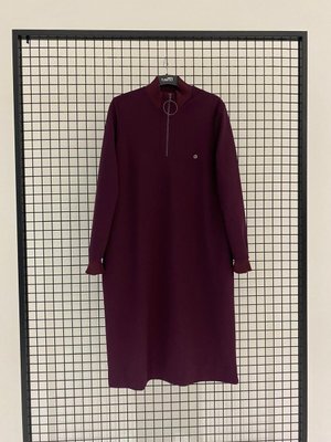 Fermuar Ve Yüksek Yaka Tunik