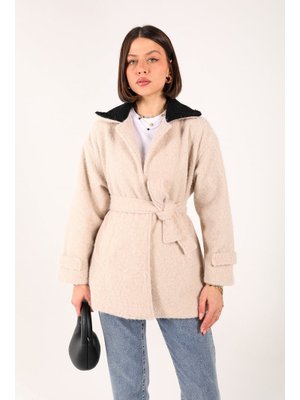 5562k Taş Astarlı Kaşe Kaban