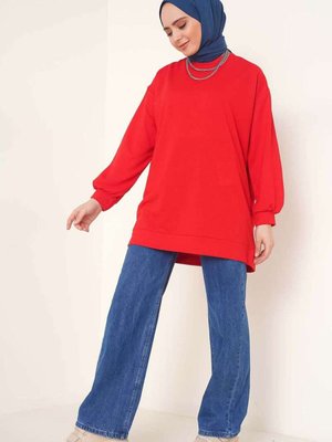 Tunik Sweat Kırmızı Tunik Sweat Kırmızı