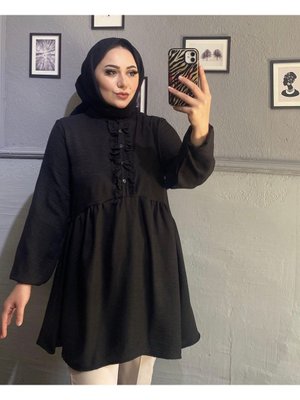 Fırfırlı Ayrobin Gömlek