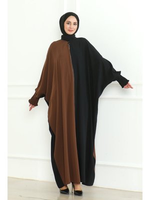 Kahverengi Yarasa Abaya &