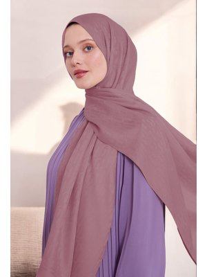 Zincir Desen Blue Jakar Şal Gül Kurusu Zincir Desen Blue Jakar Şal Gül Kurusu